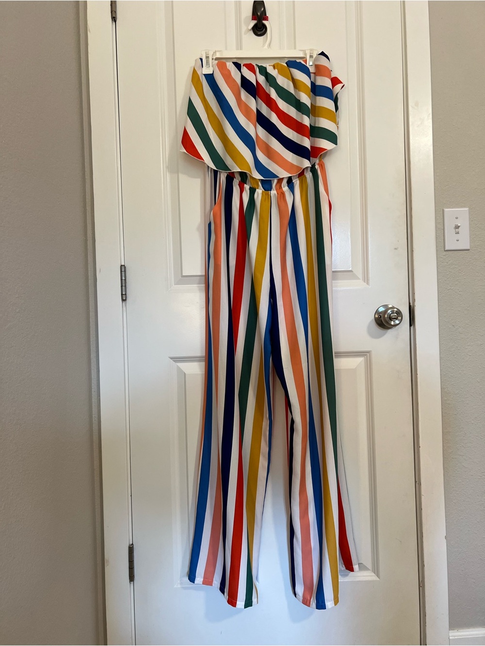 Vici striped jumpsuit romper Size L